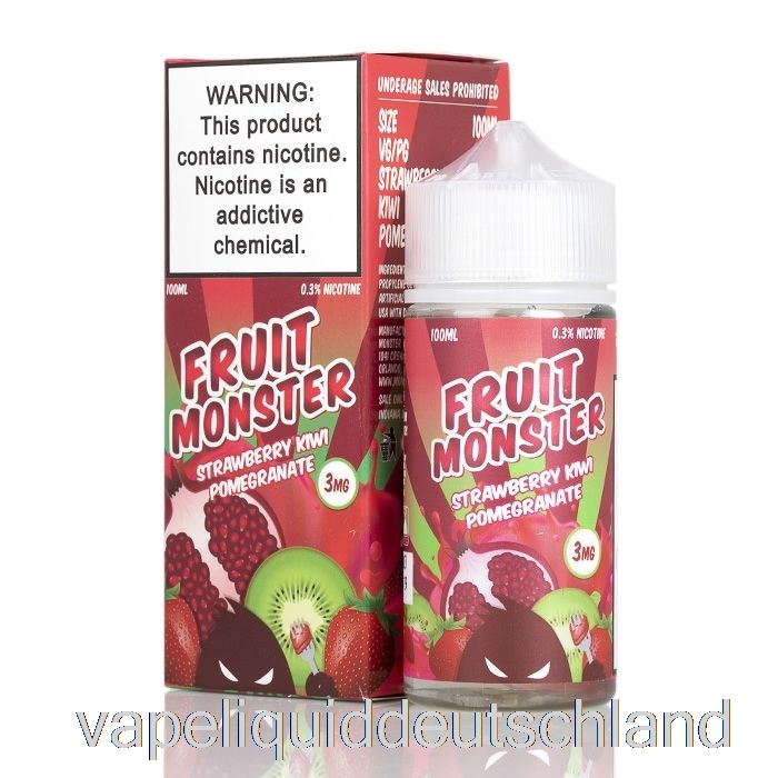 Erdbeer-Kiwi-Granatapfel - Fruchtmonster - 100 Ml 3 Mg Vape-Flüssigkeit